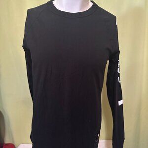 G Star Raw Sleeve Spellout Men's Black Long Sleeve Shirt Size Small Recycled Org